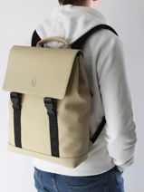 Sac  Dos Business 1 Compartiment + Pc 15" Etrier Beige impulsion EIMP8221-vue-porte