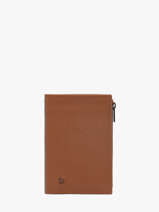 Wallet With Coin Purse Madras Leather Etrier Brown madras EMAD619