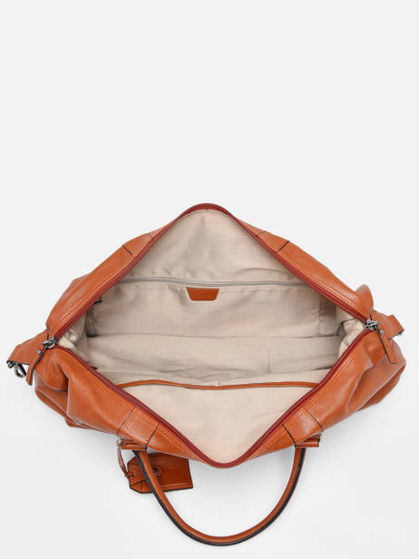 Sac De Voyage Cabine Flandres Cuir Etrier Orange flandres EFLA9910 vue secondaire 4